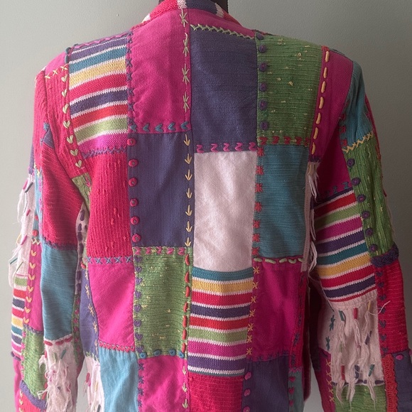 Crystal Vintage Colorful Patchwork Blazer - Picture 3 of 4